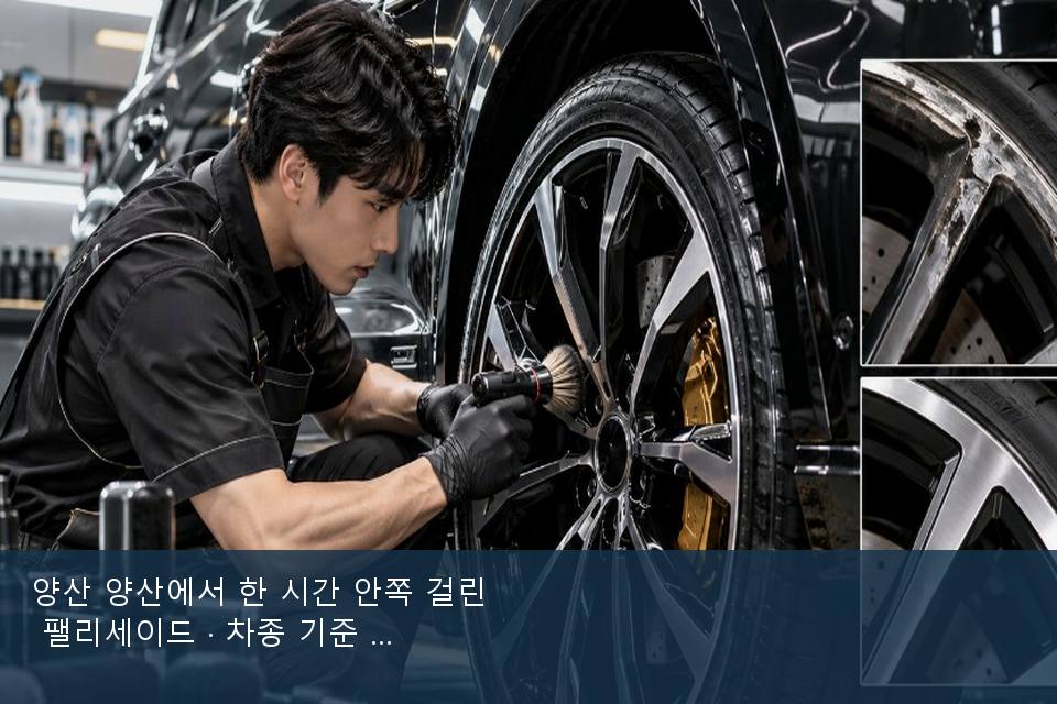 양산 양산에서 한 시간 안쪽 걸린 팰리세이드 · 차종 기준 금액